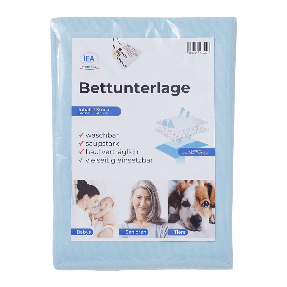 Waschbare Bettunterlage - 75x85cm
