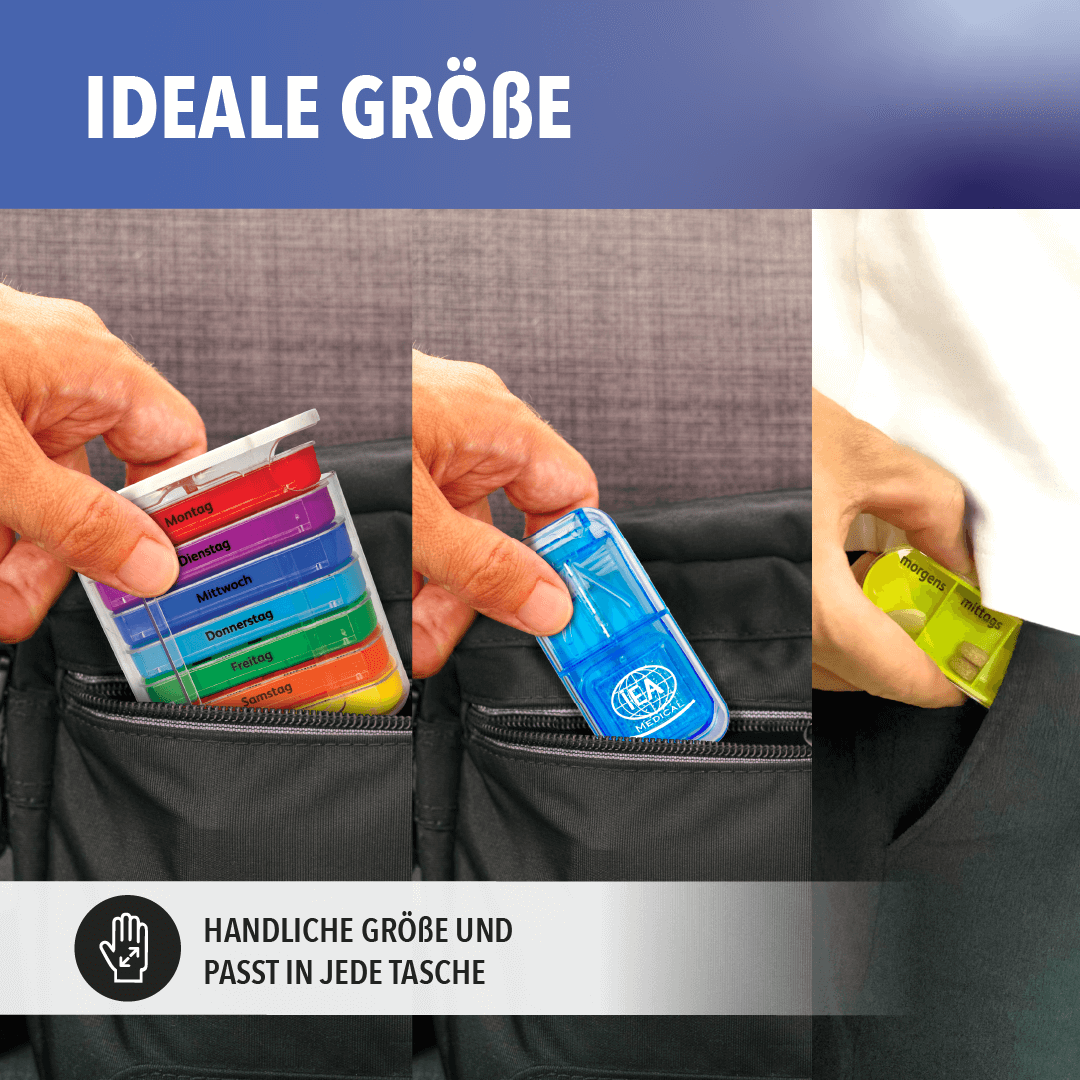 Set- Medikamentenbox und Tablettenzerteiler