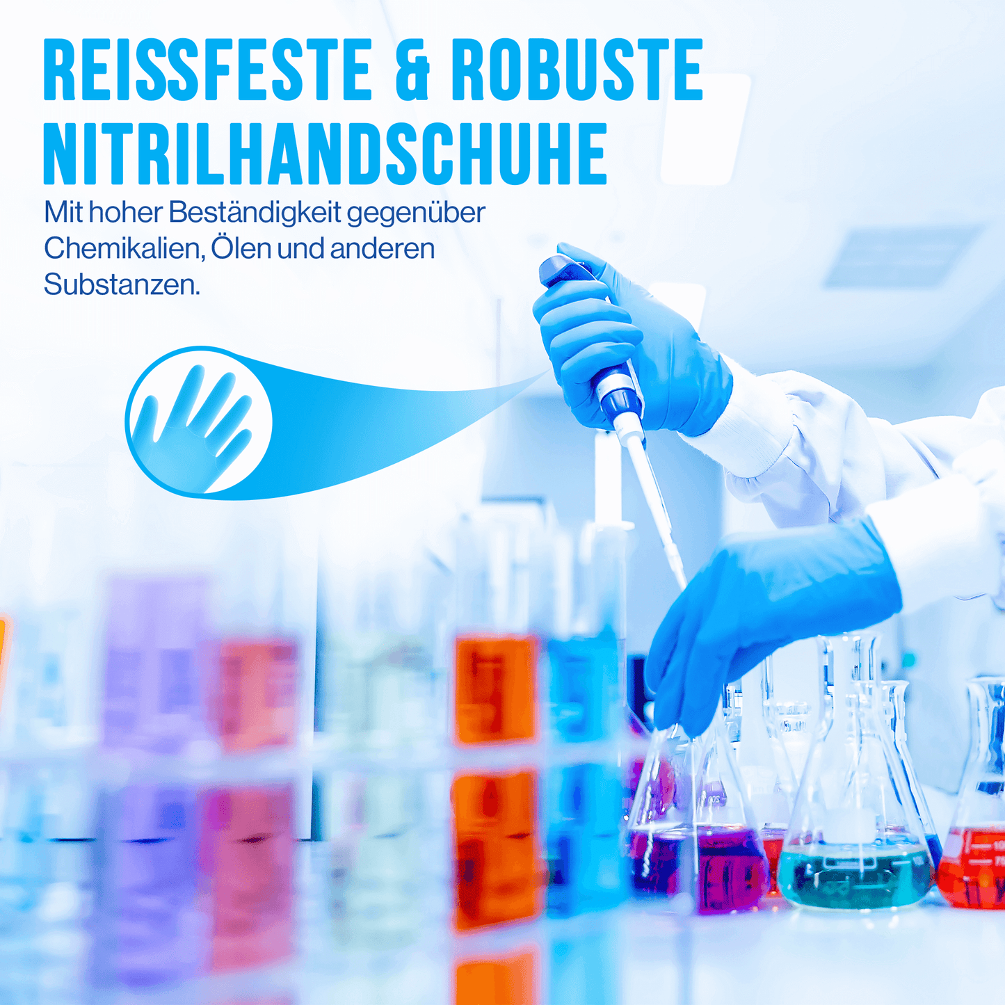 Nitrilhandschuhe 100er Box - blau