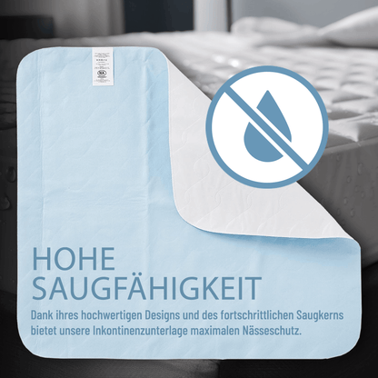 Waschbare Bettunterlage - 75x85cm