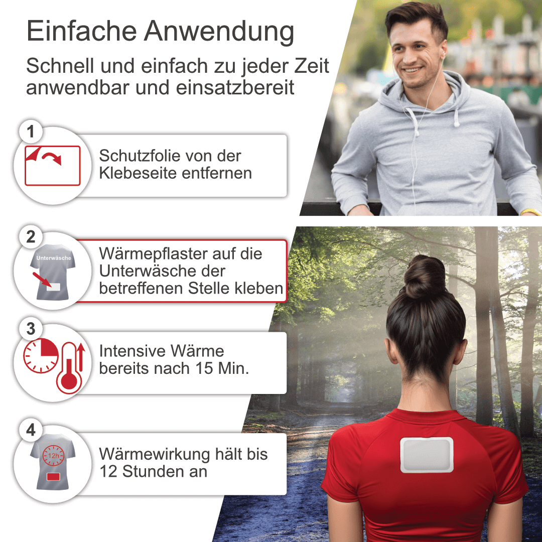 Anwendungsanleitung Wärmepflaster
