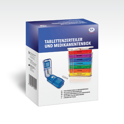 Set- Medikamentenbox  und Tablettenzerteiler