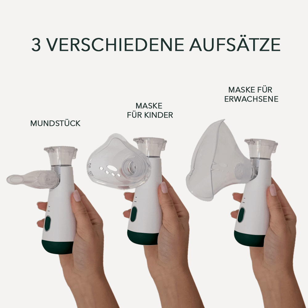 Inhalator mit 3 Aufsätzen