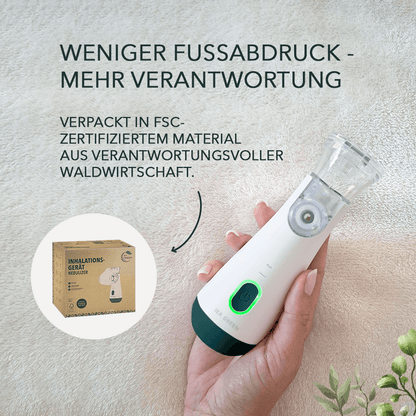 IEA Green Inhalationsgerät mit FSC-zertifizierter Verpackung