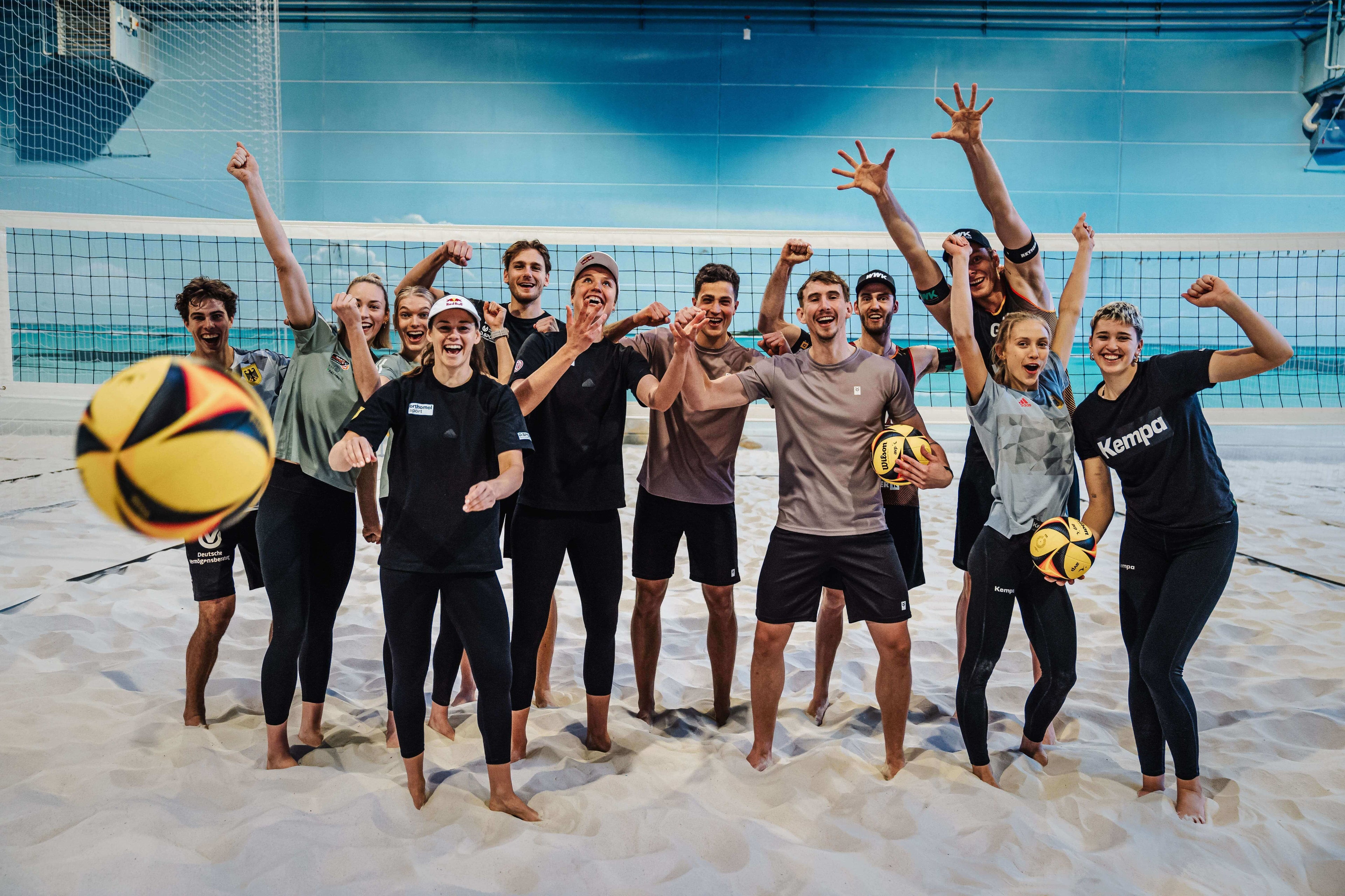 Mannschaftsfoto Beachvolleyball Team