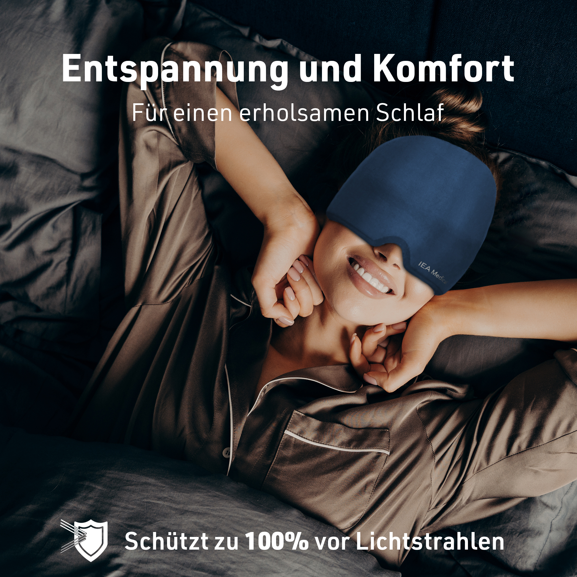 Migränemaske für nächtliche Entspannung und Schlaferleichterung bei Kopfschmerzen