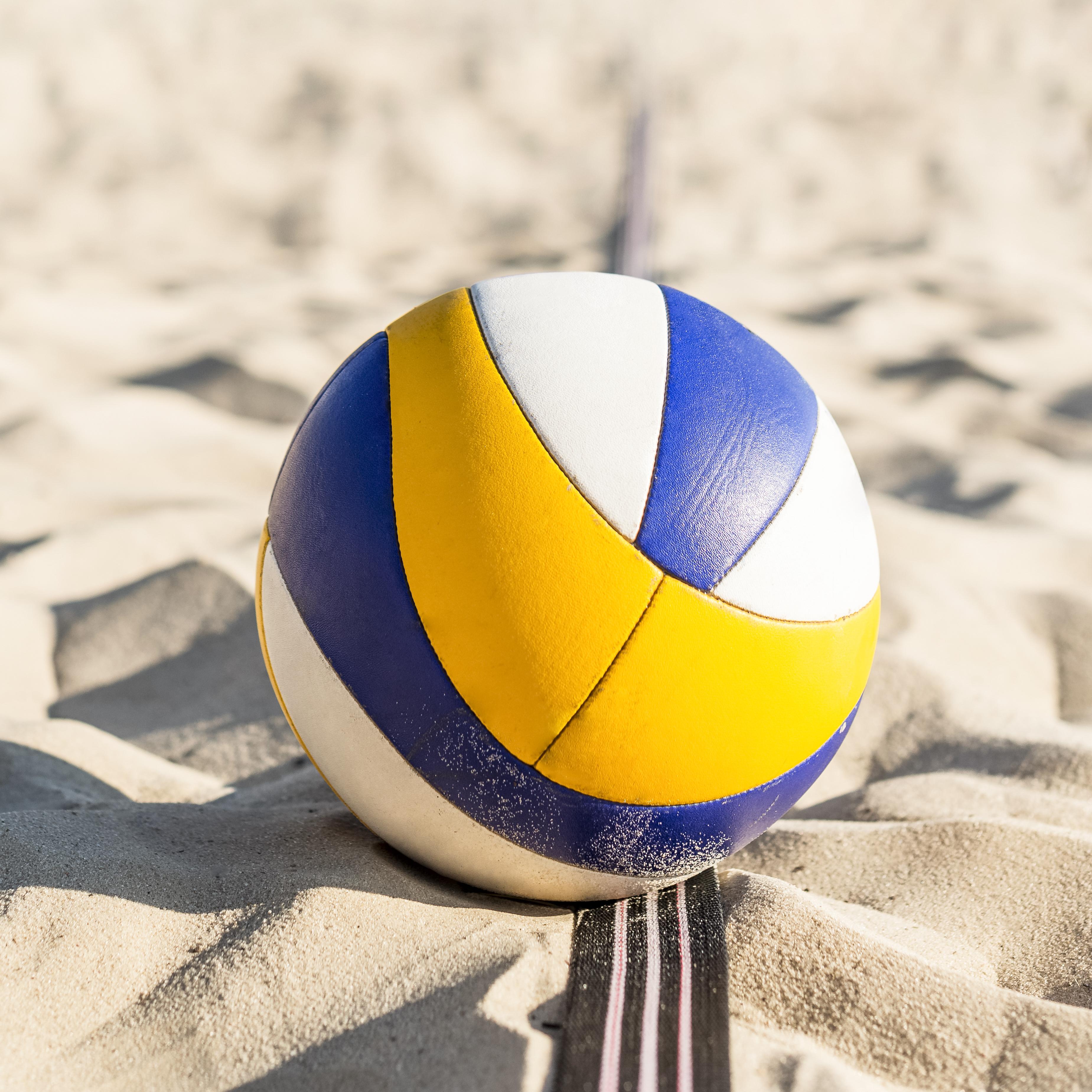 close-up-volleyball-beach-sand