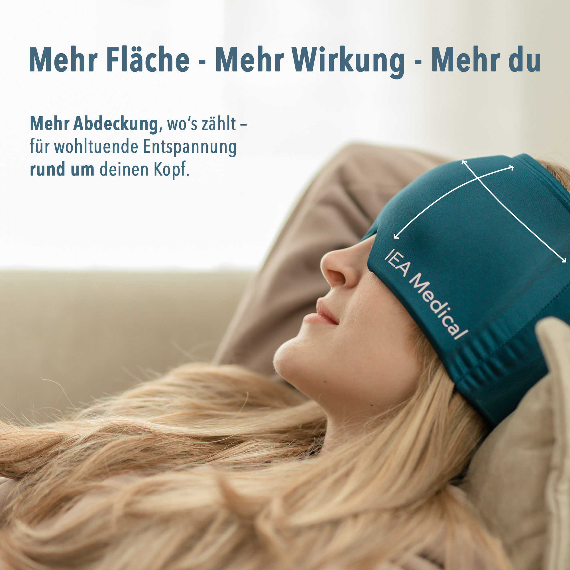 IEA Medical - Migraine mask - blue - carton (20 x single)
